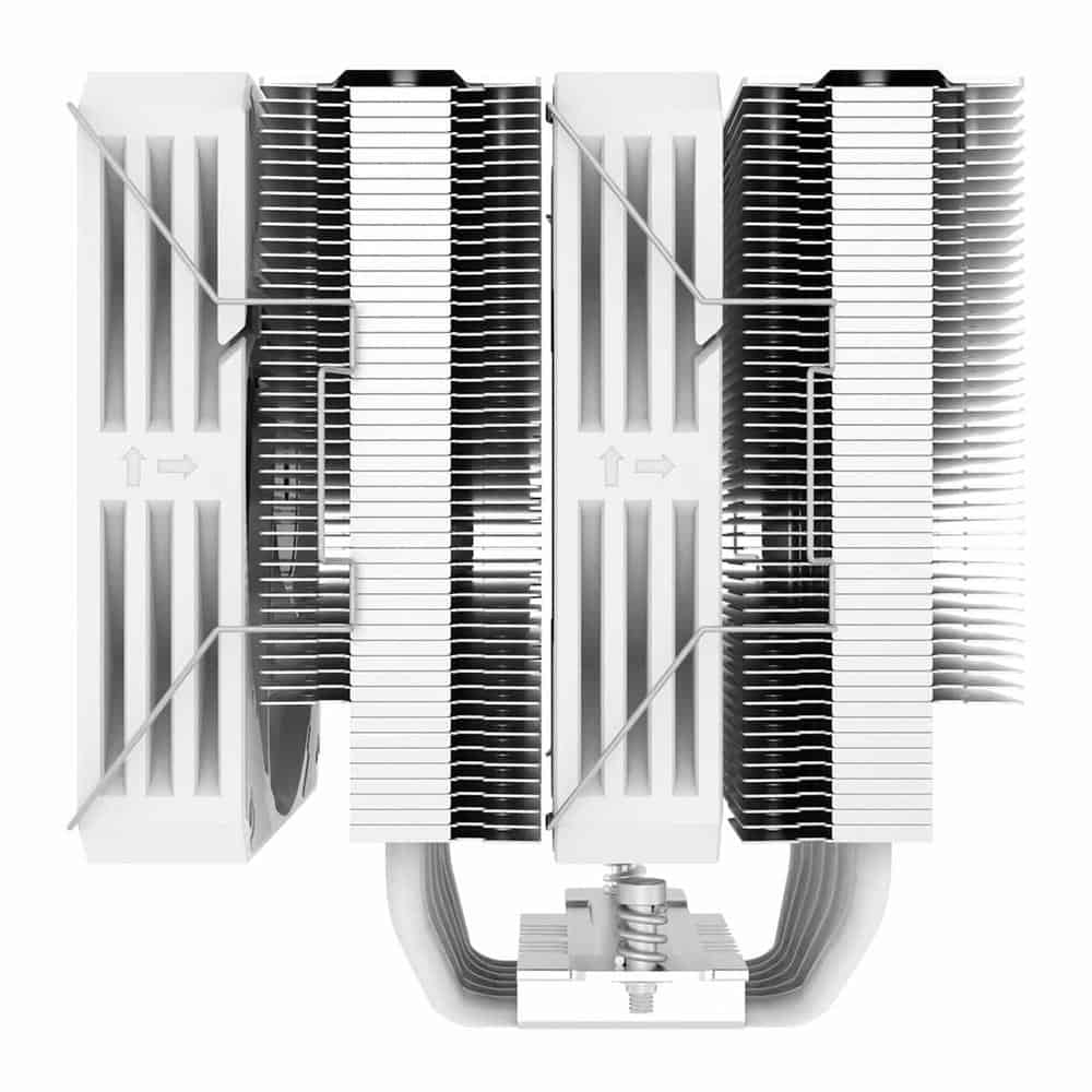 (image for) GameMax Twin600 White Intel/AMD CPU Cooler with 120mm PWM Fan